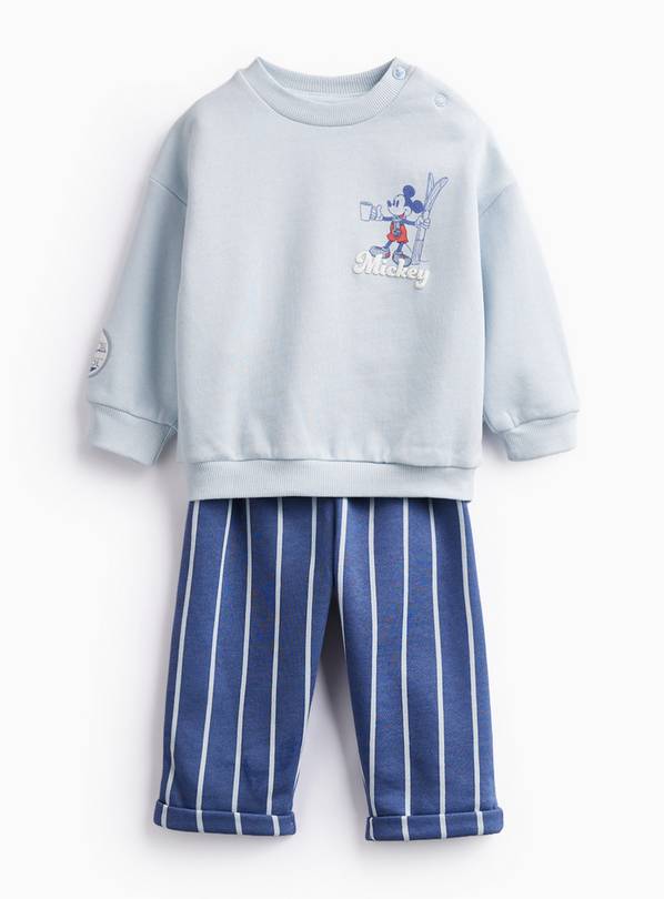 Mickey Mouse Ski Print Sweat Set Up to 3 mths